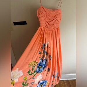 Lorelei Ruched- Bodice Midi Dress